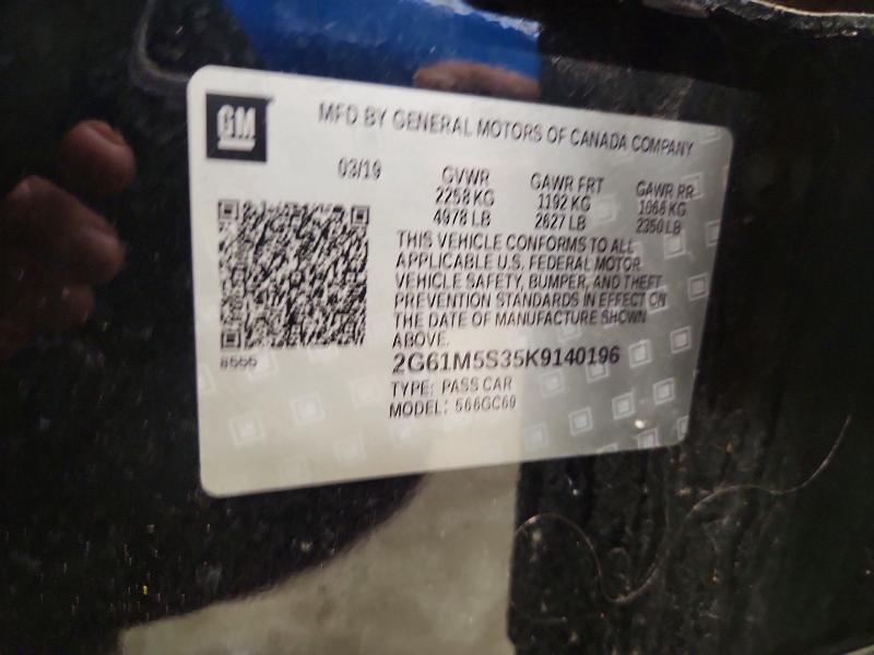 47157216 :رقم المزاد ، 2G61M5S35K9140196 vin ، 2019 Cadillac Xts مزاد بيع
