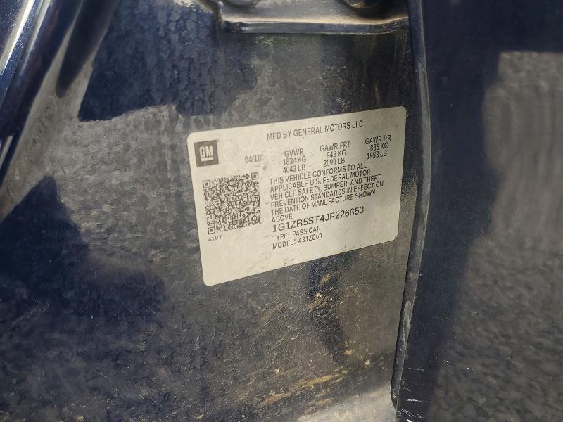 79814225 :رقم المزاد ، 1G1ZB5ST4JF226653 vin ، 2018 Chevrolet Malibu مزاد بيع