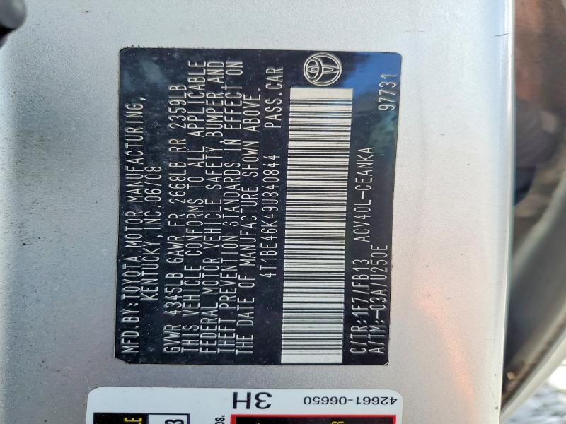 41658356 :رقم المزاد ، 4T1BE46K49U840844 vin ، 2009 Toyota Camry مزاد بيع