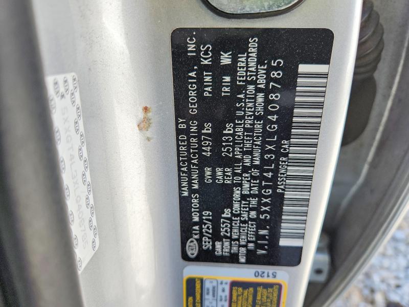46855446 :رقم المزاد ، 5XXGT4L3XLG408785 vin ، 2020 Kia Optima مزاد بيع