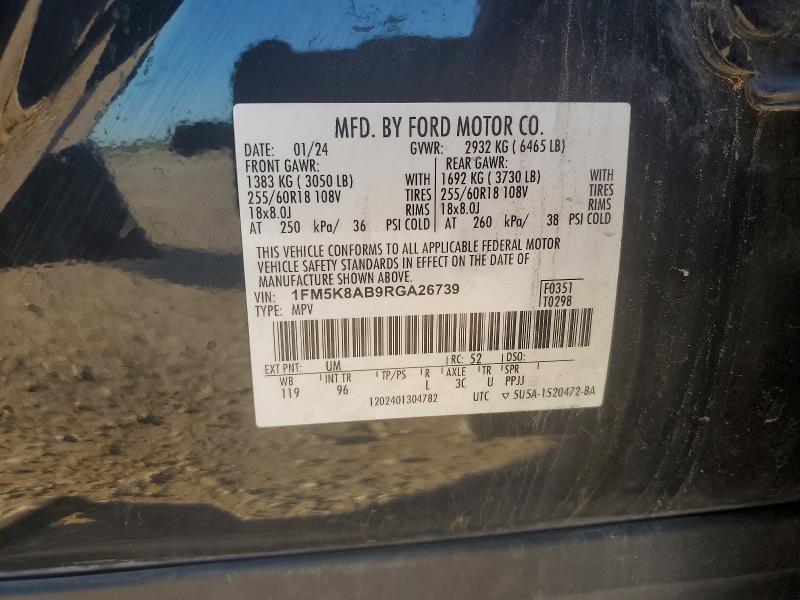 Продаж на аукціоні авто 2024 Ford Explorer, vin: 1FM5K8AB9RGA26739, номер лоту: 47471366