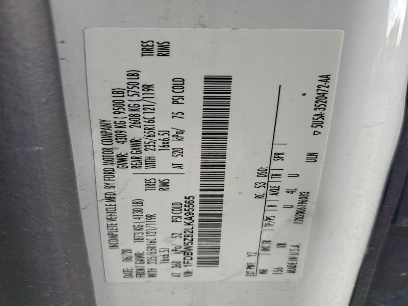 Продаж на аукціоні авто 2020 Ford Transit, vin: 1FDBW5Z82LKA95565, номер лоту: 79965875