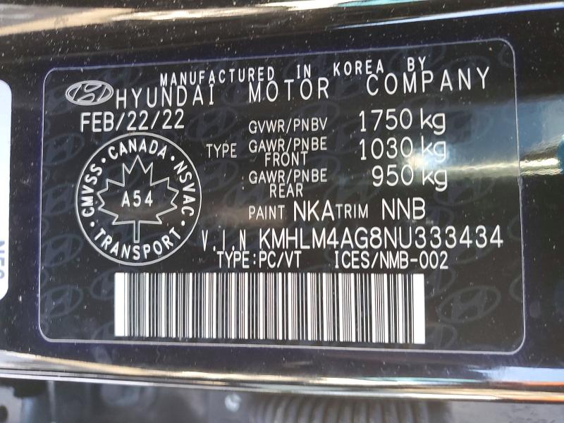 Aukcja sprzedaży 2022 Hyundai Elantra, vin: KMHLM4AG8NU333434, numer aukcji: 77575245