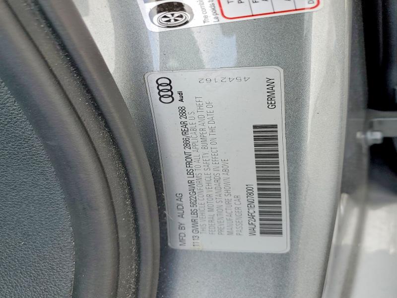 Aukcja sprzedaży 2014 Audi S6, vin: WAUF2AFC1EN078001, numer aukcji: 47394556