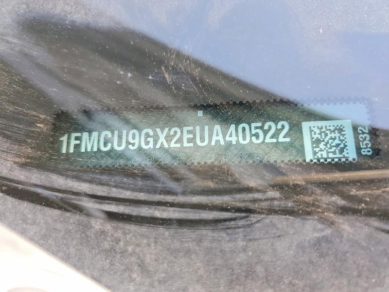 47781296 :رقم المزاد ، 1FMCU9GX2EUA40522 vin ، 2014 Ford Escape مزاد بيع