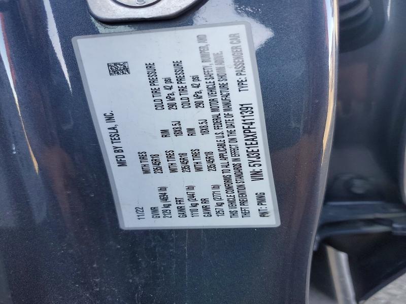 Продаж на аукціоні авто 2023 Tesla Model 3, vin: 5YJ3E1EAXPF411391, номер лоту: 45928636