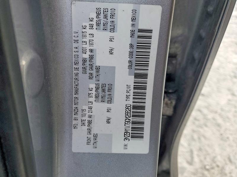 Aukcja sprzedaży 2016 Mazda Mazda3 Gs Sky 4dr, vin: 3MZBM1V79GM266260, numer aukcji: 46673956