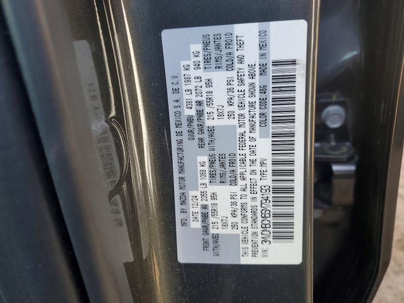 47024096 :رقم المزاد ، 3MVDMBCM6SM794193 vin ، 2025 Mazda Cx-30 مزاد بيع