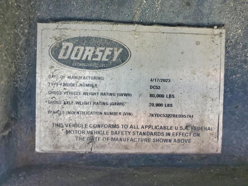 Auction sale of the 2024 Dorsey Dc53, vin: 7KYDC5322RED35744, lot number: 45469816