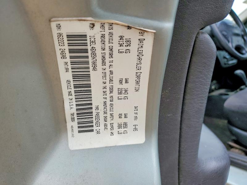 79799565 :رقم المزاد ، 1C3EL46X85N700940 vin ، 2005 Chrysler Sebring مزاد بيع