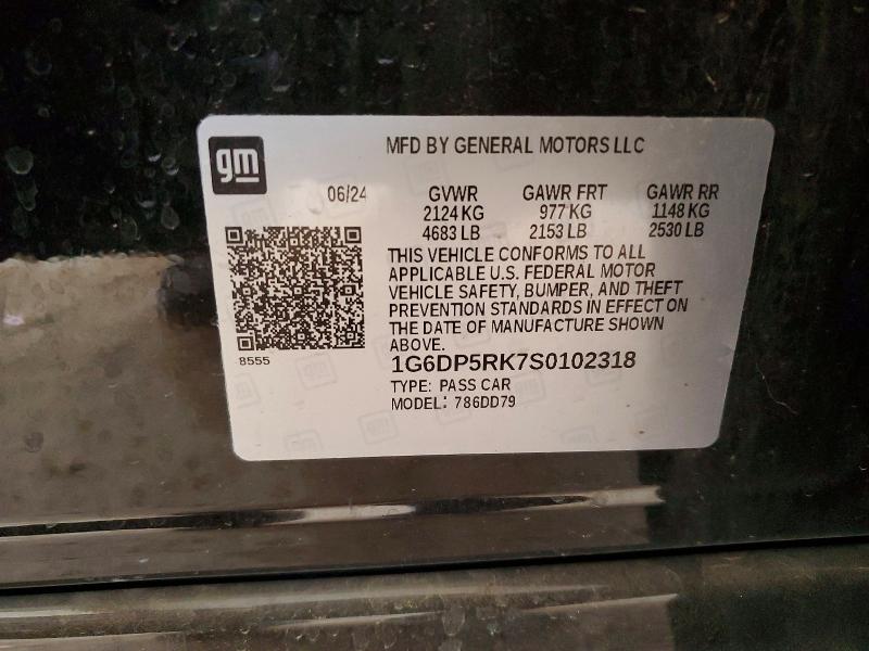 Aukcja sprzedaży 2025 Cadillac Ct5, vin: 1G6DP5RK7S0102318, numer aukcji: 46298446