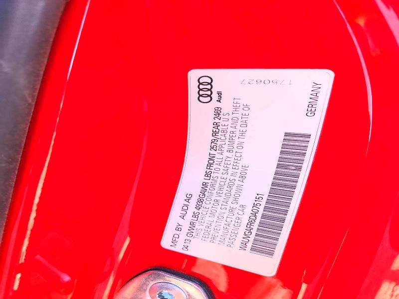 Aukcja sprzedaży 2013 Audi S5, vin: WAUVGAFR6DA075151, numer aukcji: 46741686