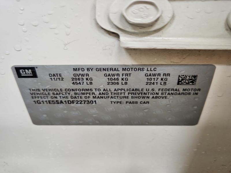 Продажа на аукционе авто 2013 Chevrolet Malibu, vin: 1G11E5SA1DF227301, номер лота: 47241896