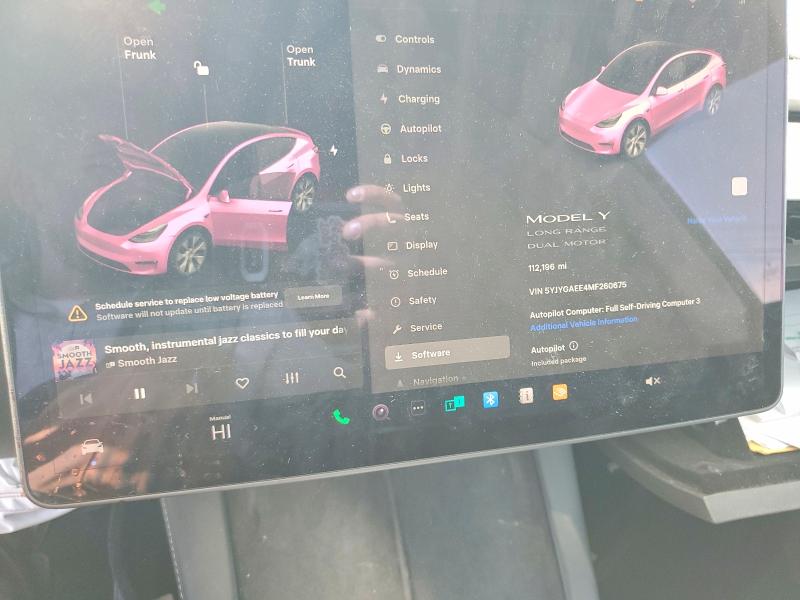 Aukcja sprzedaży 2021 Tesla Model Y, vin: 5YJYGAEE4MF260675, numer aukcji: 47002366