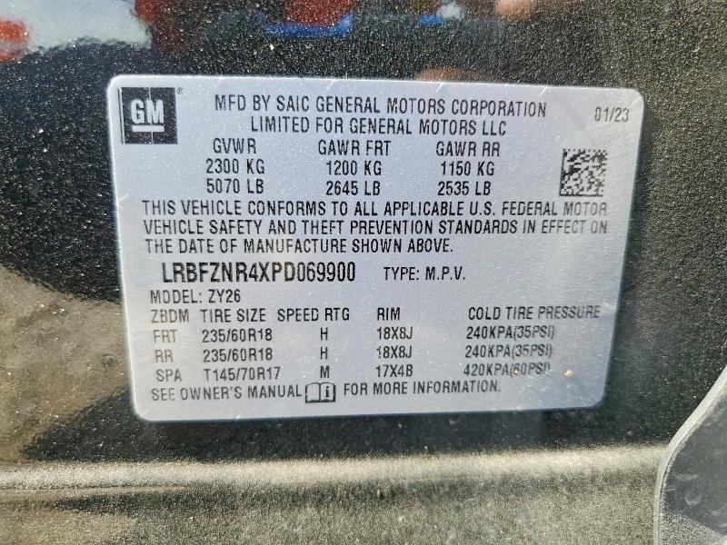 Aukcja sprzedaży 2023 Buick Envision, vin: LRBFZNR4XPD069900, numer aukcji: 47432056