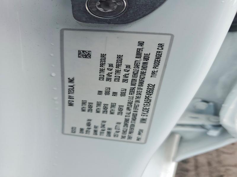 Aukcja sprzedaży 2023 Tesla Model 3, vin: 5YJ3E1EA5PF495832, numer aukcji: 41775596