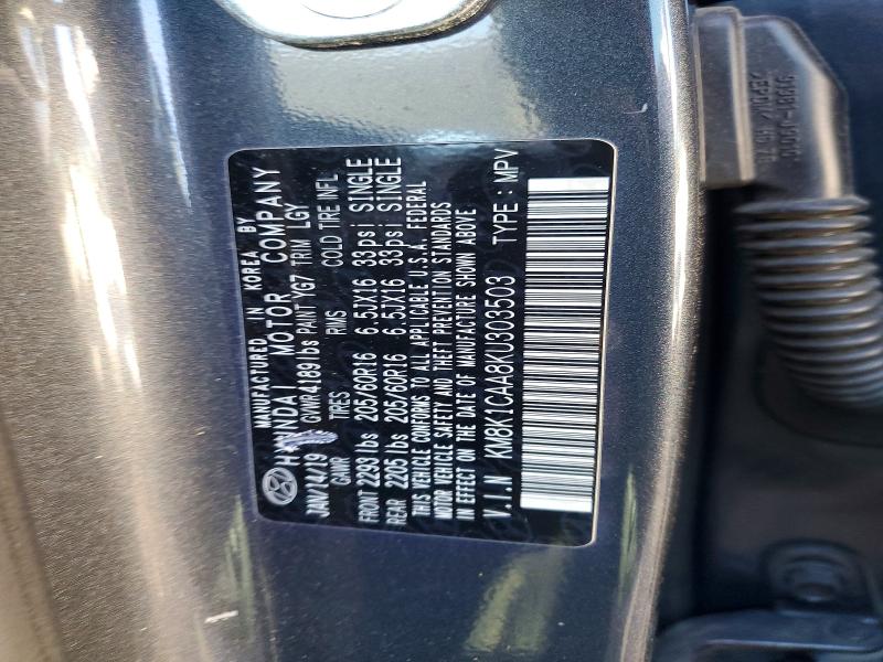 Продаж на аукціоні авто 2019 Hyundai Kona, vin: KM8K1CAA8KU303503, номер лоту: 47434436
