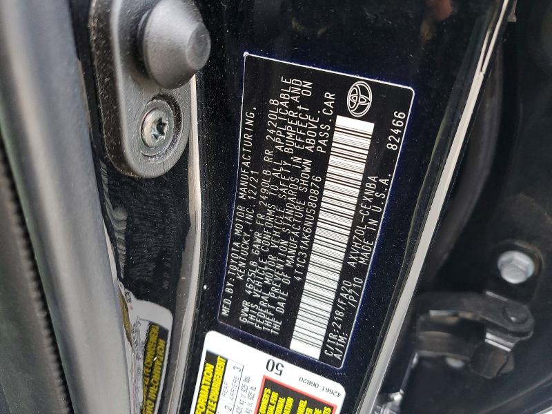 Продажа на аукционе авто 2022 Toyota Camry Hybrid, vin: 4T1C31AK6NU580876, номер лота: 47232556