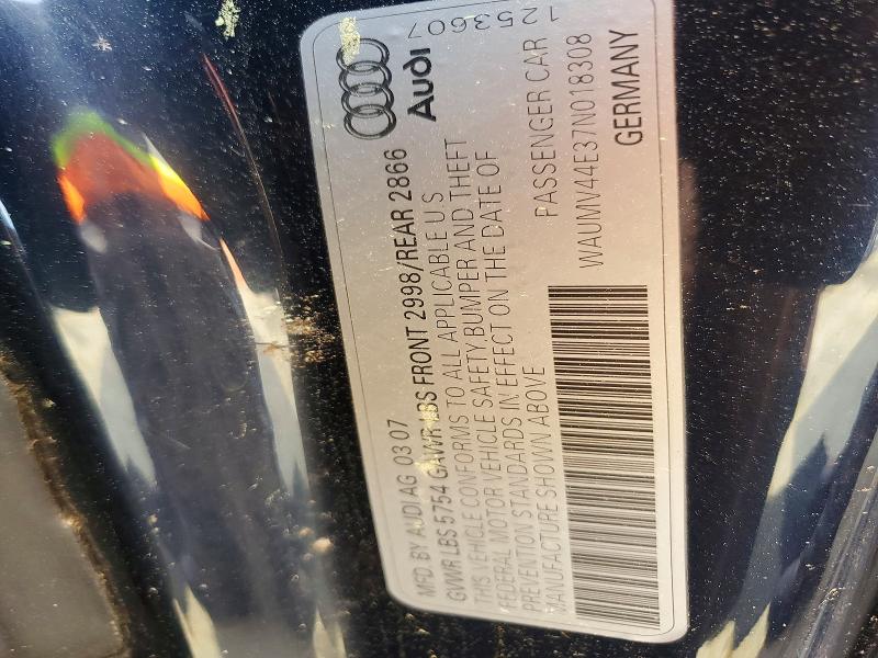 Aukcja sprzedaży 2007 Audi A8, vin: WAUMV44E37N018308, numer aukcji: 46317936
