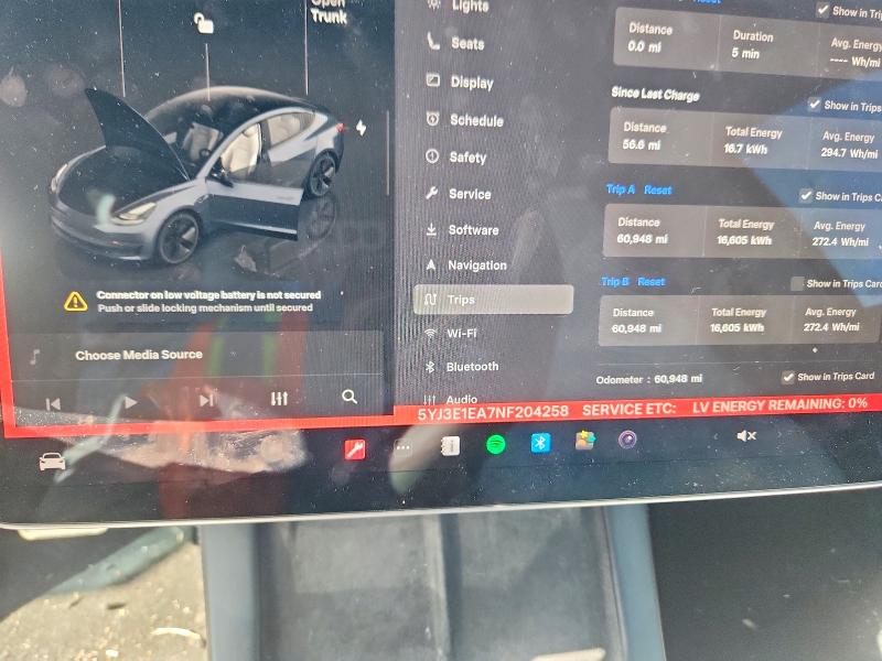 Продажа на аукционе авто 2022 Tesla Model 3, vin: 5YJ3E1EA7NF204258, номер лота: 45930226