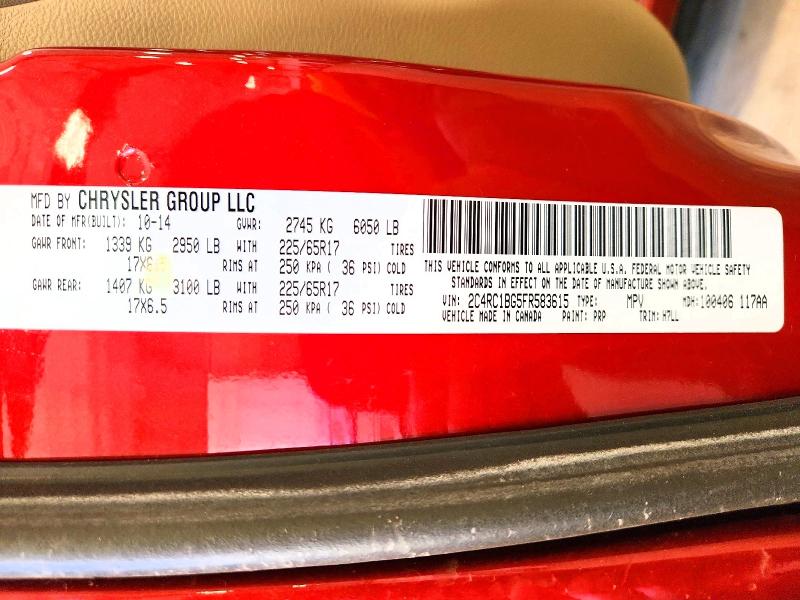 Продажа на аукционе авто 2015 Chrysler Town & Country, vin: 2C4RC1BG5FR583615, номер лота: 45610486