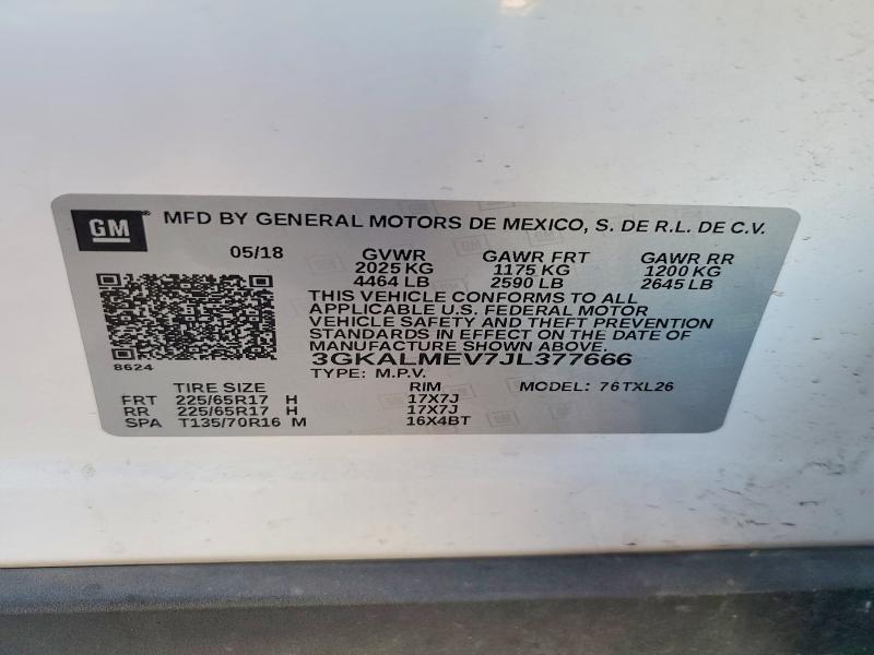 Продажа на аукционе авто 2018 Gmc Terrain, vin: 3GKALMEV7JL377666, номер лота: 46188826