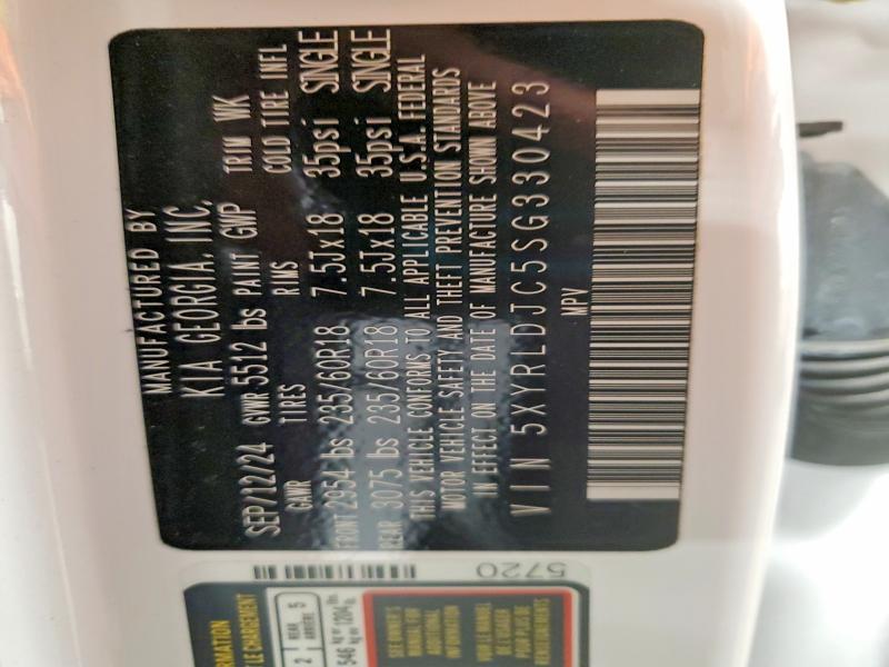 Aukcja sprzedaży 2025 Kia Sorento, vin: 5XYRLDJC5SG330423, numer aukcji: 46720236