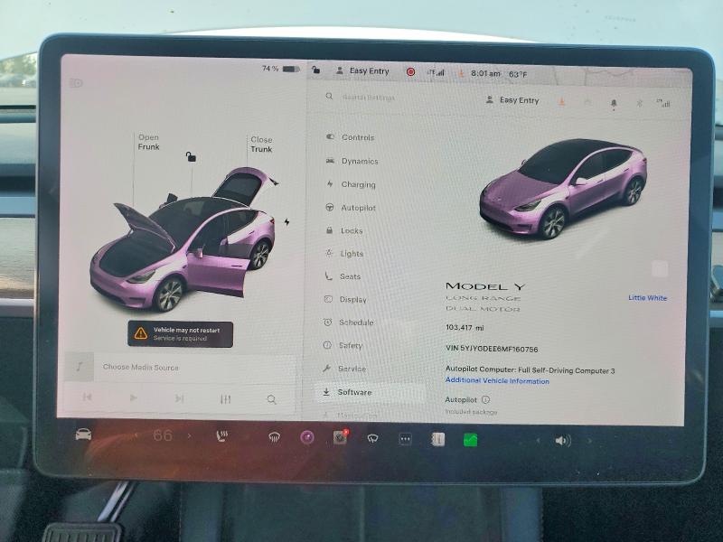 Продаж на аукціоні авто 2021 Tesla Model Y, vin: 5YJYGDEE6MF160756, номер лоту: 47927846