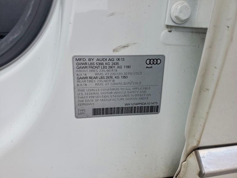 Auction sale of the 2013 Audi Q5, vin: WA1LFAFP9DA101473, lot number: 47816036
