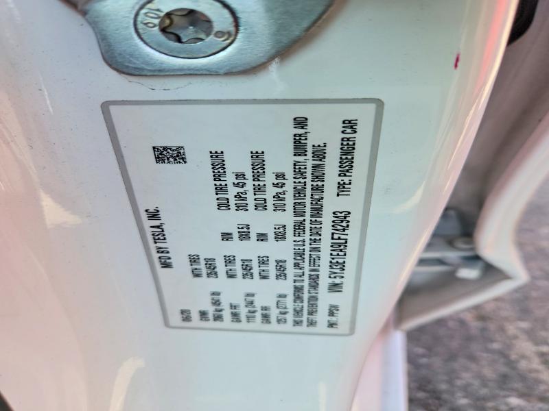 Продаж на аукціоні авто 2020 Tesla Model 3, vin: 5YJ3E1EA9LF742943, номер лоту: 46936866