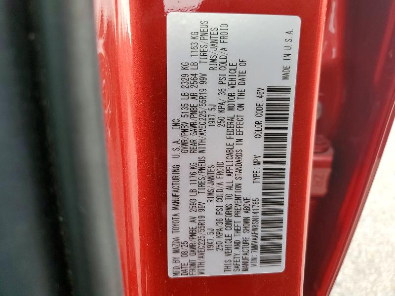 Продажа на аукционе авто 2025 Mazda Cx-50, vin: 7MMVAAEW8SN141765, номер лота: 48094926