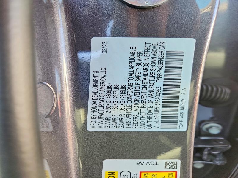 Продажа на аукционе авто 2023 Acura Tlx, vin: 19UUB5F57PA002992, номер лота: 77493985