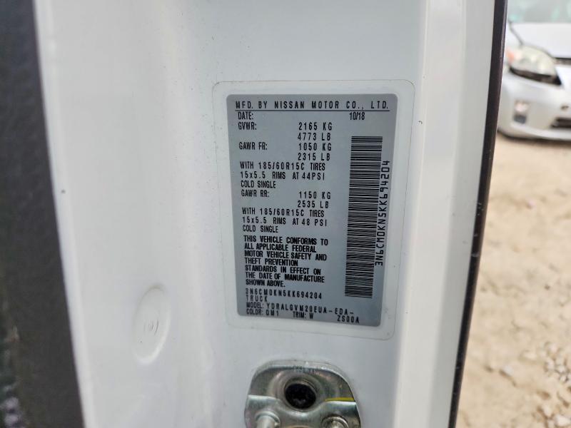 Auction sale of the 2019 Nissan Nv200, vin: 3N6CM0KN5KK694204, lot number: 47985756