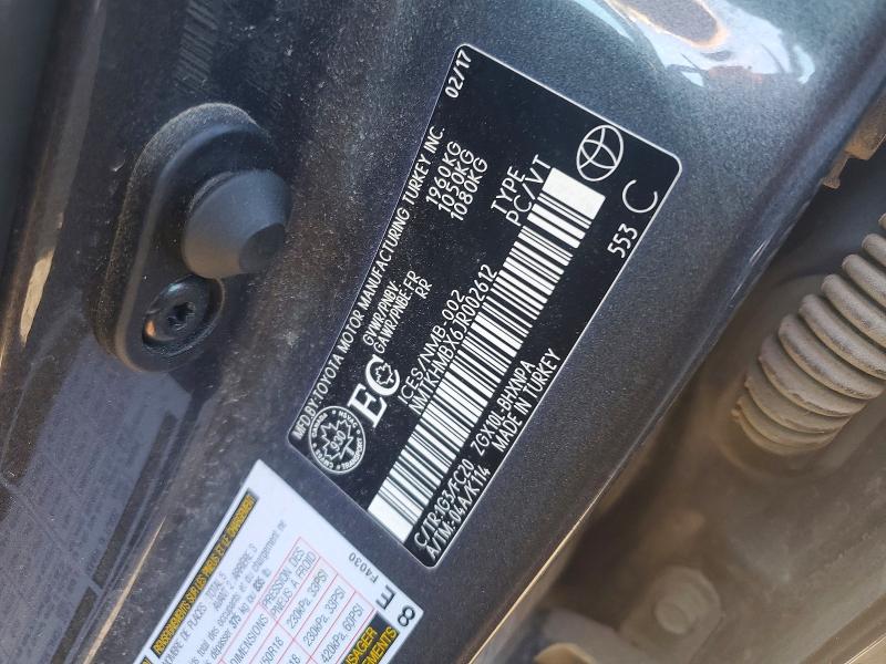 2018 Toyota C-hr მანქანა იყიდება აუქციონზე, vin: NMTKHMBX6JR002612, აუქციონის ნომერი: 79643705