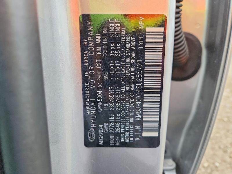 Продаж на аукціоні авто 2025 Hyundai Tucson Hybrid, vin: KM8JBDD14SU255721, номер лоту: 46687746