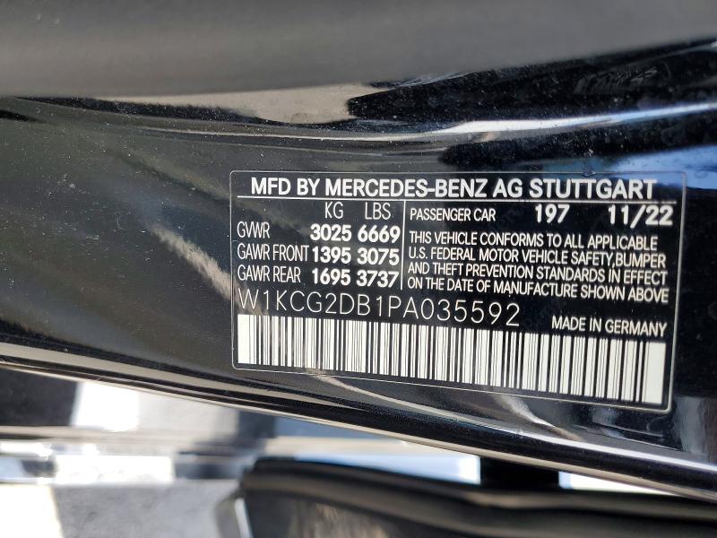 2023 Mercedes-benz Eqs Sedan მანქანა იყიდება აუქციონზე, vin: W1KCG2DB1PA035592, აუქციონის ნომერი: 79911445