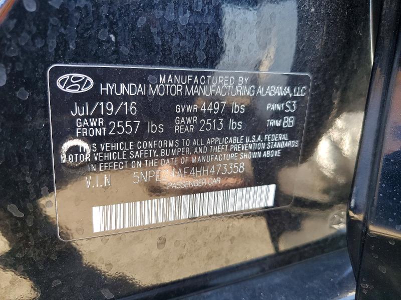 Продаж на аукціоні авто 2017 Hyundai Sonata, vin: 5NPE24AF4HH473358, номер лоту: 46736796