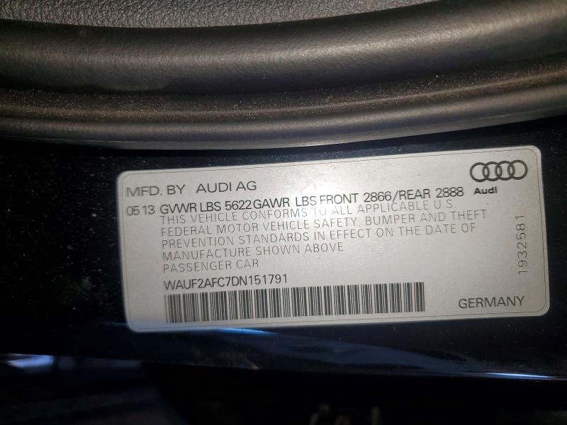 Продажа на аукционе авто 2013 Audi S6, vin: WAUF2AFC7DN151791, номер лота: 46934286