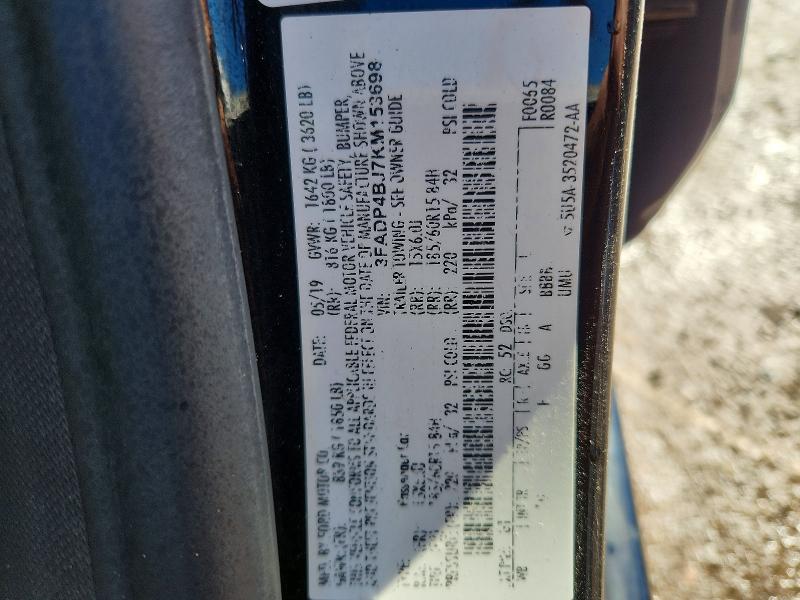 Продажа на аукционе авто 2019 Ford Fiesta, vin: 3FADP4BJ7KM153698, номер лота: 45977716
