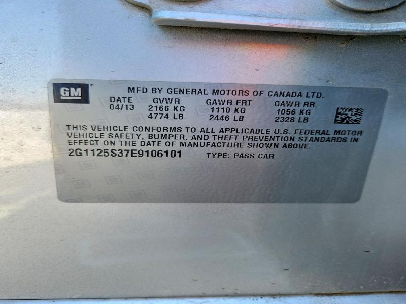 Aukcja sprzedaży 2014 Chevrolet Impala, vin: 2G1125S37E9106101, numer aukcji: 45627126