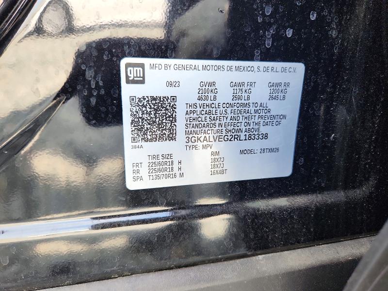 Aukcja sprzedaży 2024 Gmc Terrain, vin: 3GKALVEG2RL183338, numer aukcji: 47118166