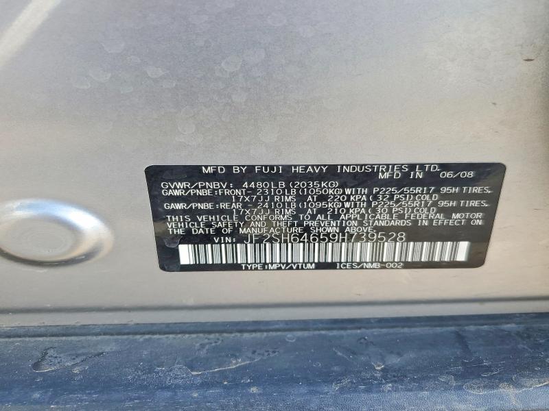 Продажа на аукционе авто 2009 Subaru Forester, vin: JF2SH64659H739528, номер лота: 79232165