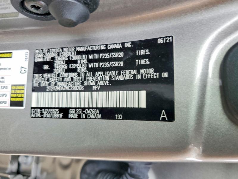 Продажа на аукционе авто 2021 Lexus Rx 350, vin: 2T2YZMDA7MC299206, номер лота: 47610796