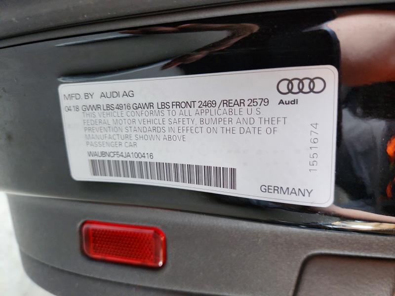 Продажа на аукционе авто 2018 Audi A5, vin: WAUBNCF54JA100416, номер лота: 46718486
