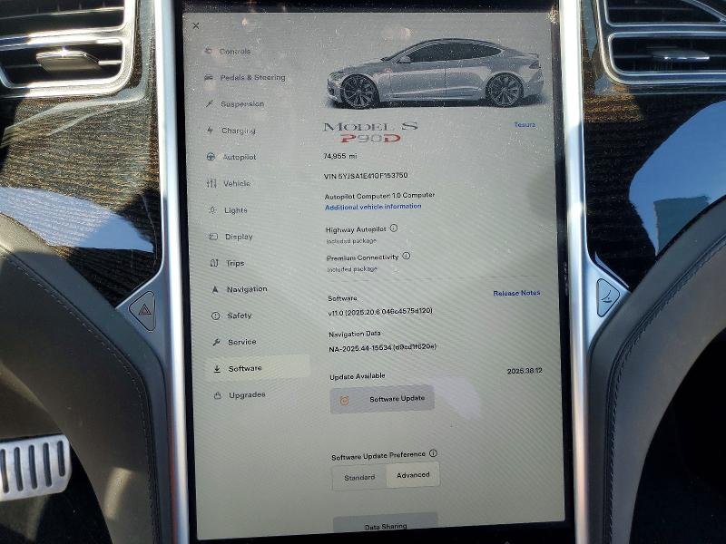 Aukcja sprzedaży 2016 Tesla Model S, vin: 5YJSA1E41GF153750, numer aukcji: 45969506