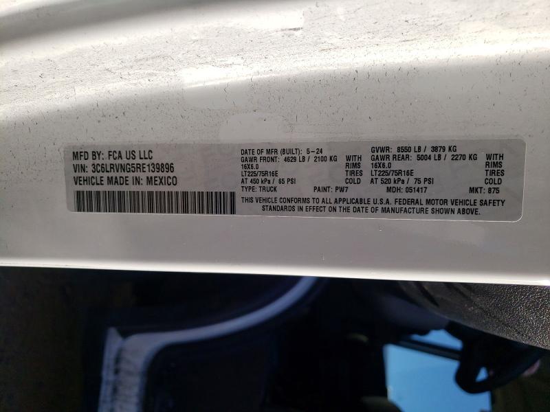 Aukcja sprzedaży 2024 Ram Promaster 1500, vin: 3C6LRVNG5RE139896, numer aukcji: 46059146