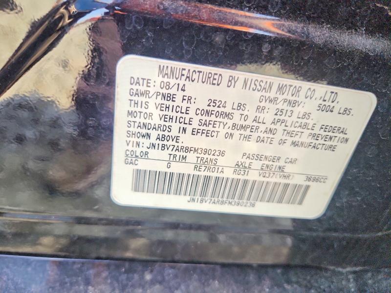 Aukcja sprzedaży 2015 Infiniti Q50, vin: JN1BV7AR8FM390236, numer aukcji: 41911436