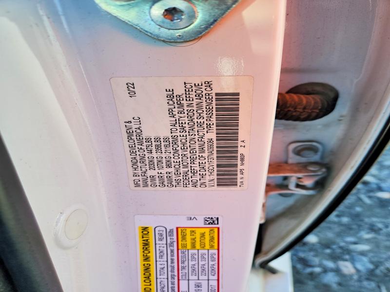46210886 :رقم المزاد ، 1HGCV1F37NA099084 vin ، 2022 Honda Accord مزاد بيع