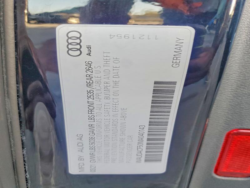 Продажа на аукционе авто 2021 Audi A5, vin: WAUDACF50MA040143, номер лота: 72420955
