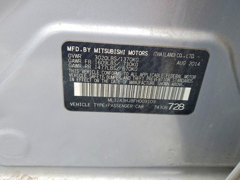 Aukcja sprzedaży 2015 Mitsubishi Mirage, vin: ML32A3HJ8FH009109, numer aukcji: 79574385